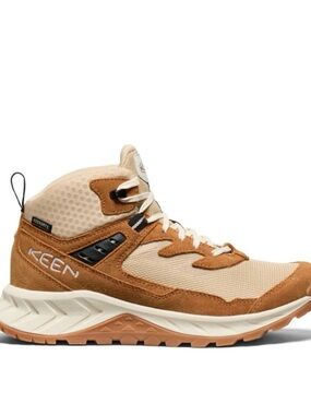 KEEN Tan and Cream Mid-Top Hiking Boot
